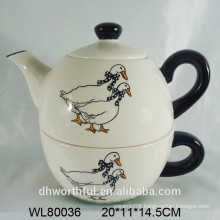 Wholesale ceramic teapot with cup for home kitchen